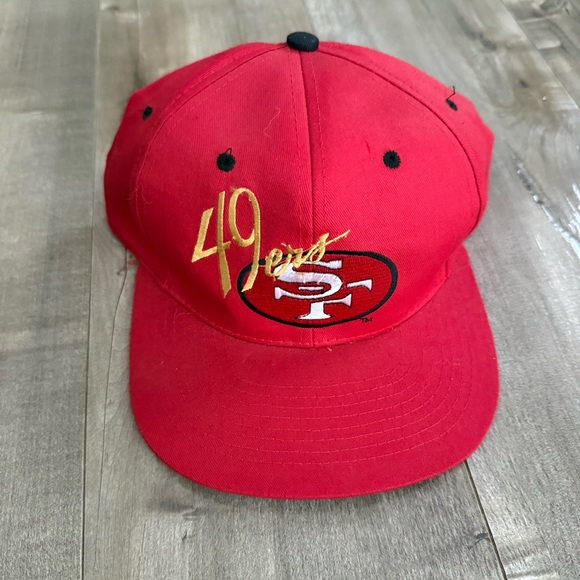 team nfl Other - San Francisco 49ers Hat Snapback Baseball‎ Cap Team NFL Red Stitched Football